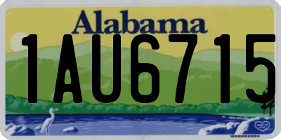 AL license plate 1AU6715