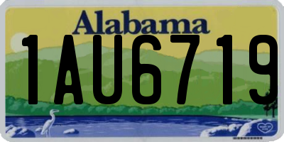 AL license plate 1AU6719