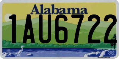 AL license plate 1AU6722