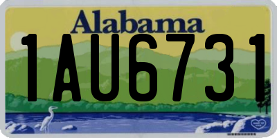 AL license plate 1AU6731
