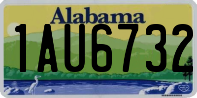 AL license plate 1AU6732