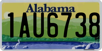 AL license plate 1AU6738