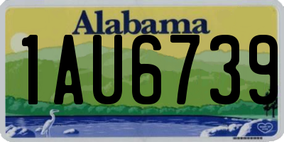 AL license plate 1AU6739
