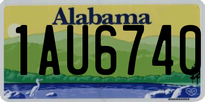 AL license plate 1AU6740