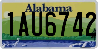 AL license plate 1AU6742