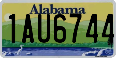 AL license plate 1AU6744