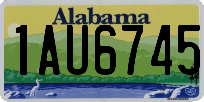 AL license plate 1AU6745