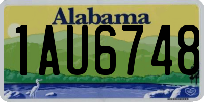 AL license plate 1AU6748