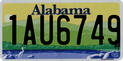 AL license plate 1AU6749