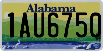 AL license plate 1AU6750