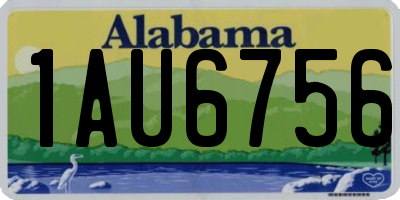 AL license plate 1AU6756
