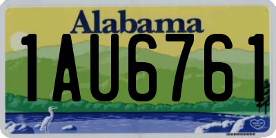 AL license plate 1AU6761