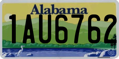 AL license plate 1AU6762