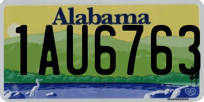 AL license plate 1AU6763