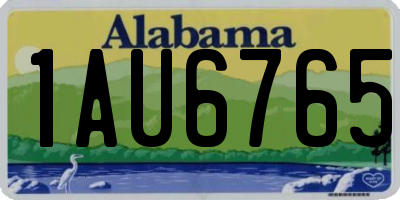 AL license plate 1AU6765