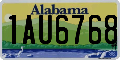 AL license plate 1AU6768