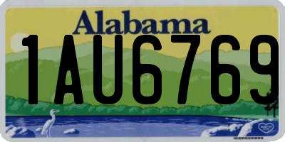 AL license plate 1AU6769