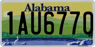 AL license plate 1AU6770