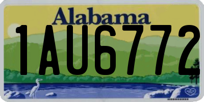 AL license plate 1AU6772