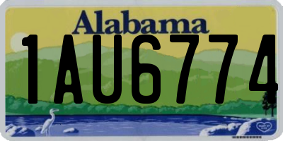 AL license plate 1AU6774
