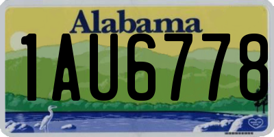AL license plate 1AU6778
