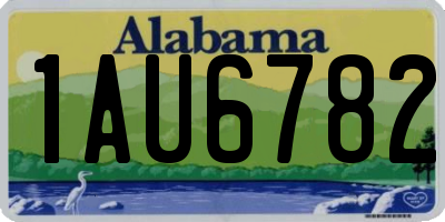 AL license plate 1AU6782