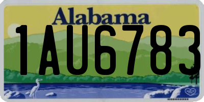 AL license plate 1AU6783