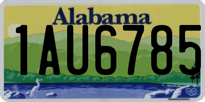 AL license plate 1AU6785