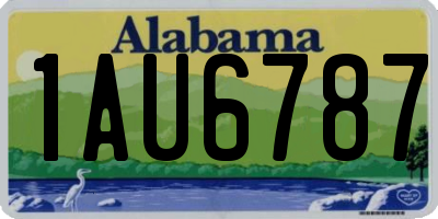 AL license plate 1AU6787