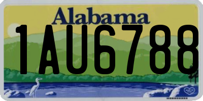 AL license plate 1AU6788