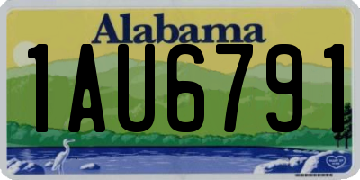 AL license plate 1AU6791