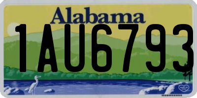AL license plate 1AU6793