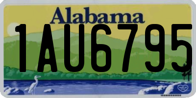 AL license plate 1AU6795