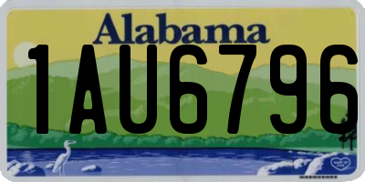 AL license plate 1AU6796