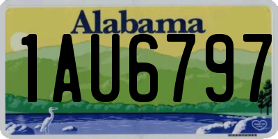 AL license plate 1AU6797