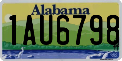 AL license plate 1AU6798