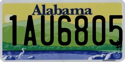 AL license plate 1AU6805
