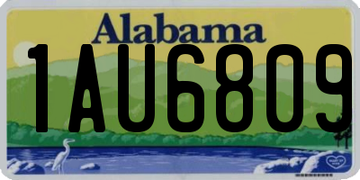 AL license plate 1AU6809