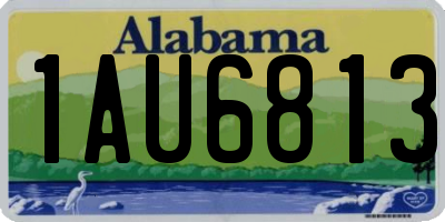AL license plate 1AU6813