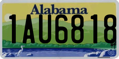 AL license plate 1AU6818