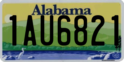 AL license plate 1AU6821