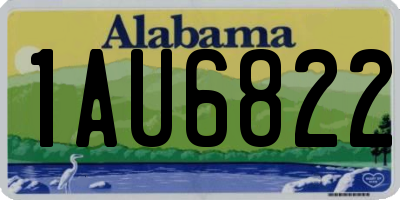 AL license plate 1AU6822
