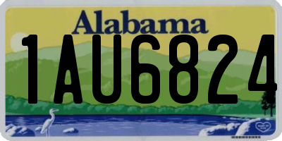 AL license plate 1AU6824