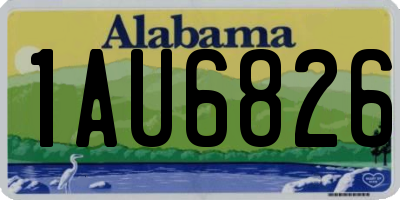 AL license plate 1AU6826