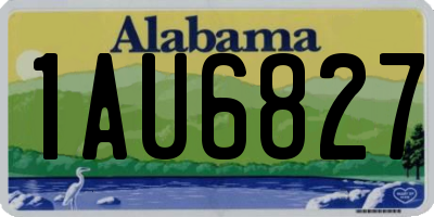 AL license plate 1AU6827