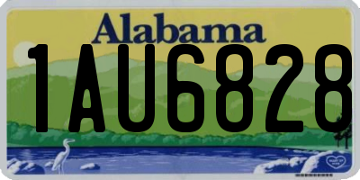AL license plate 1AU6828