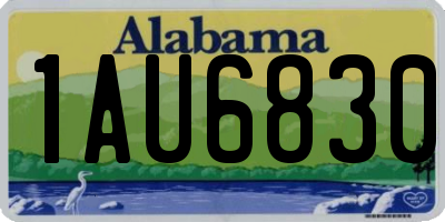 AL license plate 1AU6830