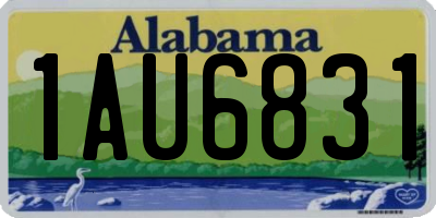AL license plate 1AU6831