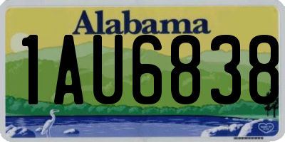 AL license plate 1AU6838