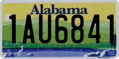 AL license plate 1AU6841